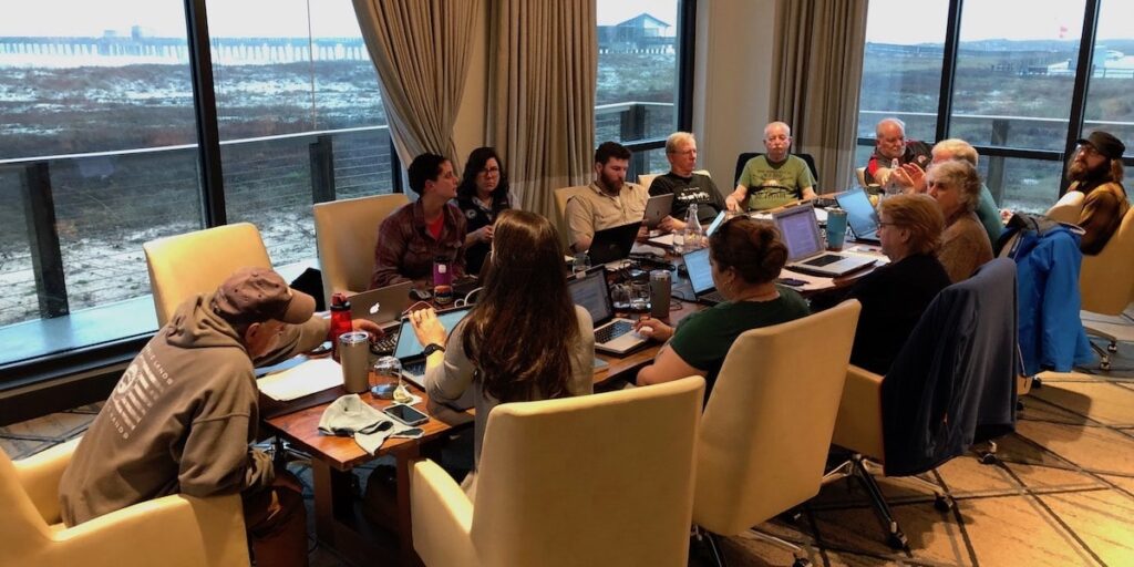 OWAA board of directors in a meeting